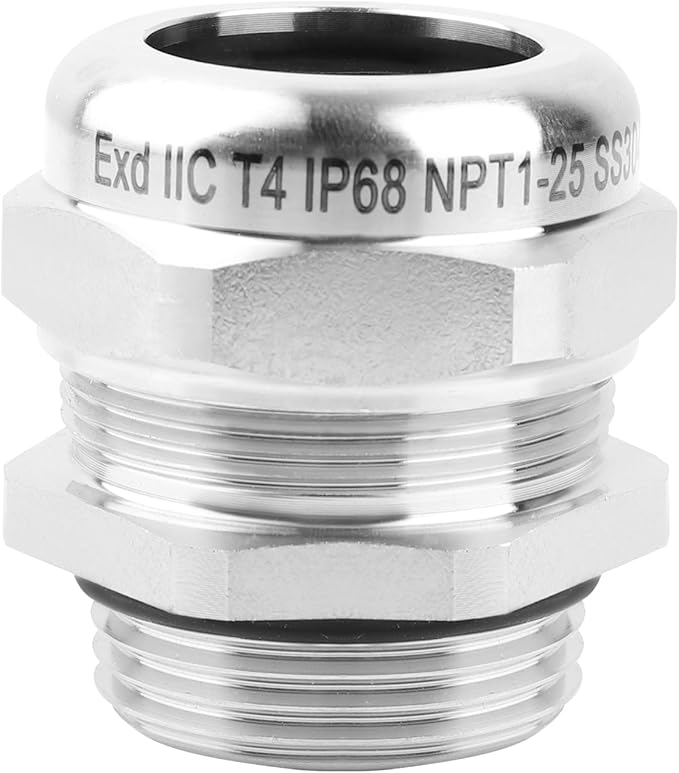 NPT 1" Stainless Steel Waterproof Cable Gland IP68 Waterproof Cable Gland by EINDER