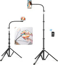 elitehood 80” Tall Phone Stand Tripod, Floor Phone Recording Stand, Heavy Duty by Builtyourelitelive
