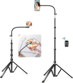 elitehood 80” Tall Phone Stand Tripod, Floor Phone Recording Stand, Heavy Duty by Builtyourelitelive