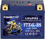 YTX4L-BS Lithium Motorcycle Battery, ATV Battery 12V 2.5AH 250CCA Compatible - Image 8
