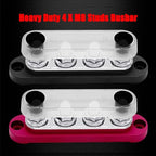 4 x M8 Studs Power Distribution Block Bus Bar 12V, Ampper 4.3" 200A Marine - Image 4