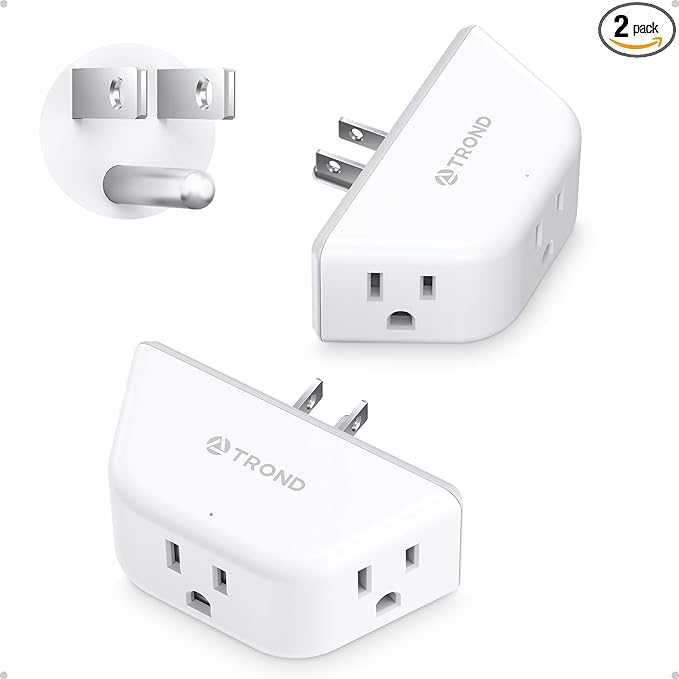 TROND Multi Plug Outlet Extender 2 Pack by TRONDOfficial