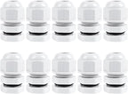 XHF 10 Pcs 1/4" IP68 Strain Relief Nylon Cord Grip NPT Cable Glands Adjustable by XHF