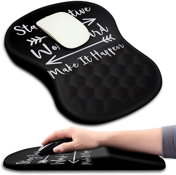 Mouse Pad Wrist Support, Ergonomic Mouse Pad by KUOSGM
