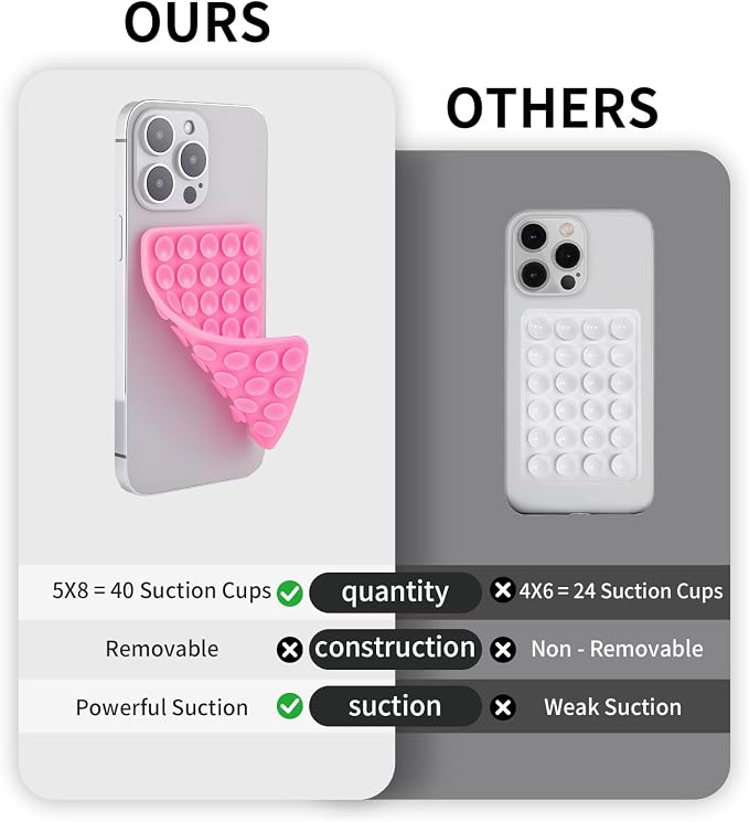 2 Pack Silicone Double-Sided Suction Grip – 40 Cups per Side, Strong Hold - Image 3