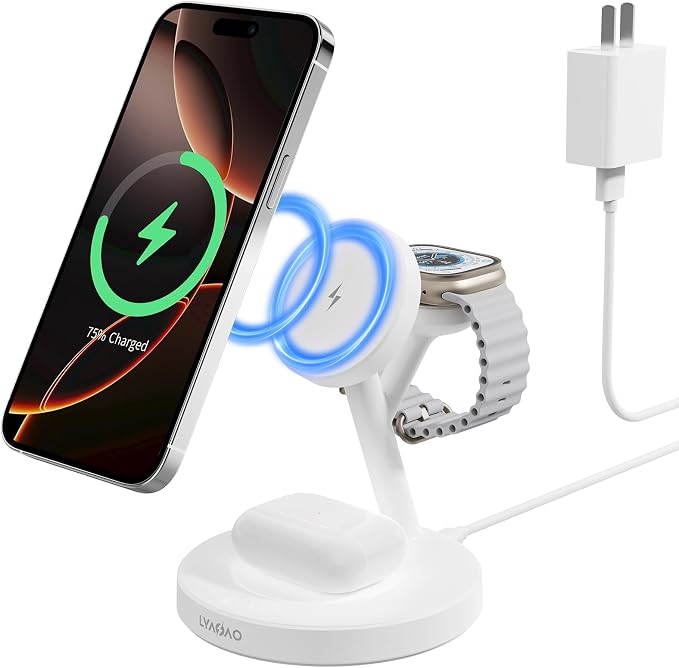 2025 3 in 1 Charging Station for Apple iPhone AirPods Watch by Unknown