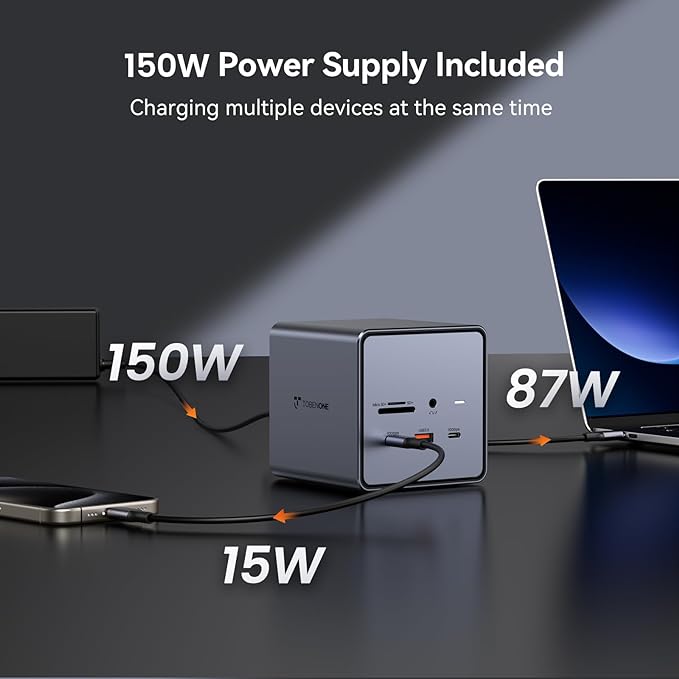 TobenONE USB C Docking Station Dual/Triple Monitors - Image 4