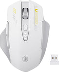 Wireless Mouse, Rechargeable 2.4GHz Ergonomic Computer Mouse, 4 Levels DPI by UINEER