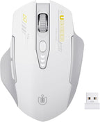 Wireless Mouse, Rechargeable 2.4GHz Ergonomic Computer Mouse, 4 Levels DPI by UINEER