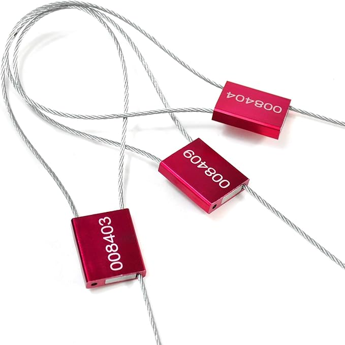 LeadSeals 500 Red Steel Cable Seals - Image 2