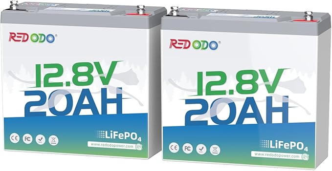 Redodo 12V 20Ah LiFePO4 Battery, 4000+ Deep Cycles Lithium Battery by PrimeDayRedodoSaveup55