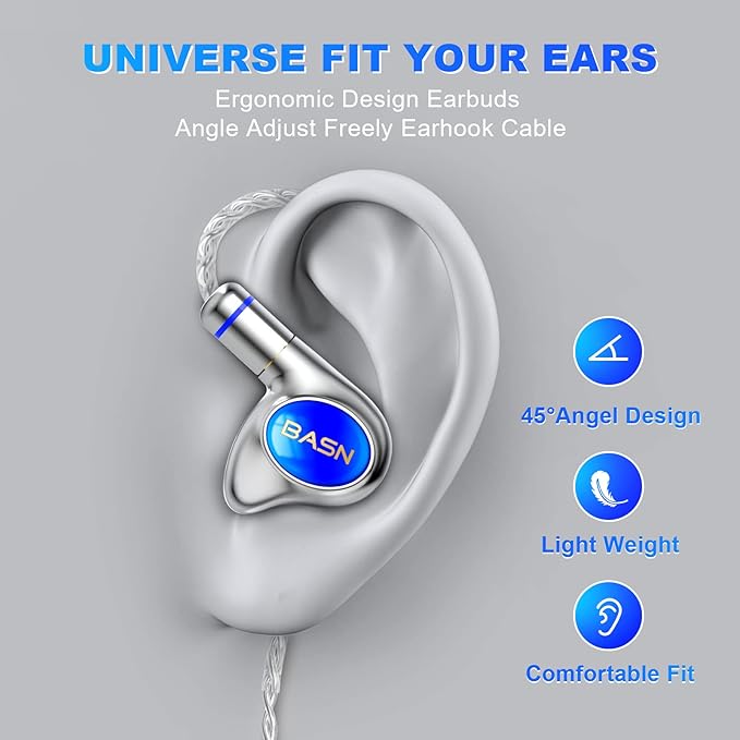 BASN Metalen PRO 4 Drivers in-Ear Monitors Headphones - Image 4