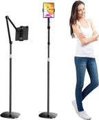 OATSBASF Tablet Floor Stand, Overhead Bed Phone Mount, Height & 360 Degree by OATSBASF