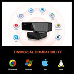 NUROUM V11 2K Webcam for PC, 1080P 60FPS USB Web Camera - Image 7