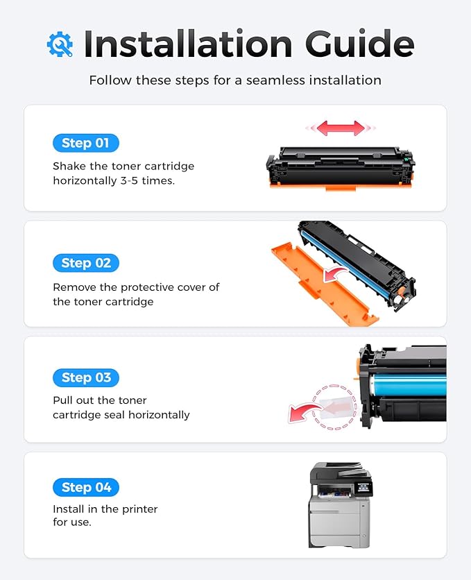 312X 312A Toner Cartridge Set 4-Pack Replacement - Image 4