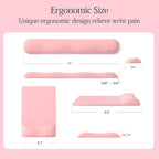 UnivoColors Design-Wave Set of Keyboad Wrist Rest & Mouce Pad, Artificial - Image 5