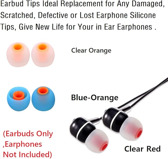 Earbuds Replacement Tips Silicone Earbud Tips Ear Gels Fit - Image 5