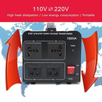 Yinleader 1500W 110V to 220V or 220V/230V/240V to 110V/120V Power Converter - Image 8