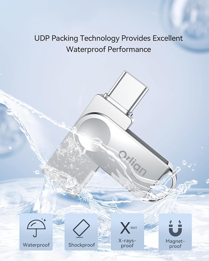 64GB USB C Flash Drive, Dual Drive USB 3.0 and Type C Thumb Drive Up to 110MB/s - Image 6