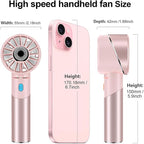 Handheld Fan, Mini Small Portable Turbo Fan, USB Type-C Rechargeable - Image 5
