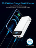 Portable Charger 32000mAh, 22.5W QC 3.0 PD 20W Smart LED Display Fast Charging - Image 5