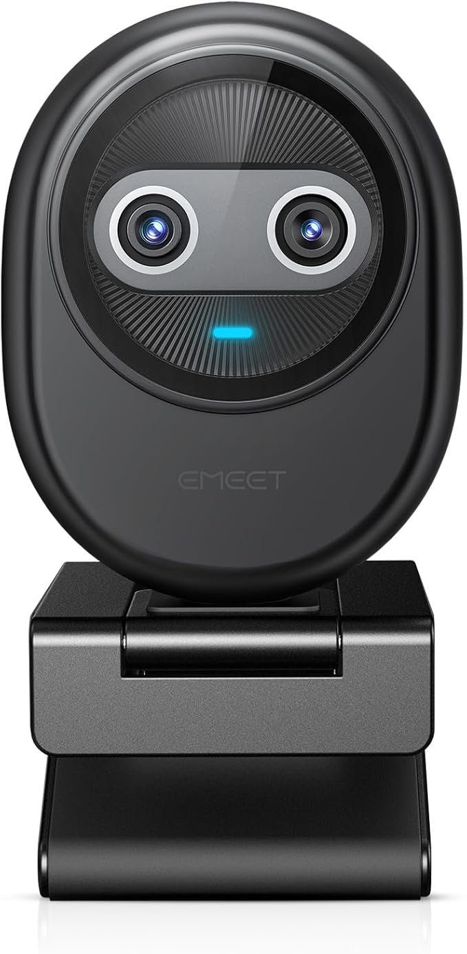 EMEET Piko 4K Webcam for Streaming, World’s 1st Dual-Camera AI-Powered 4K by EMEET
