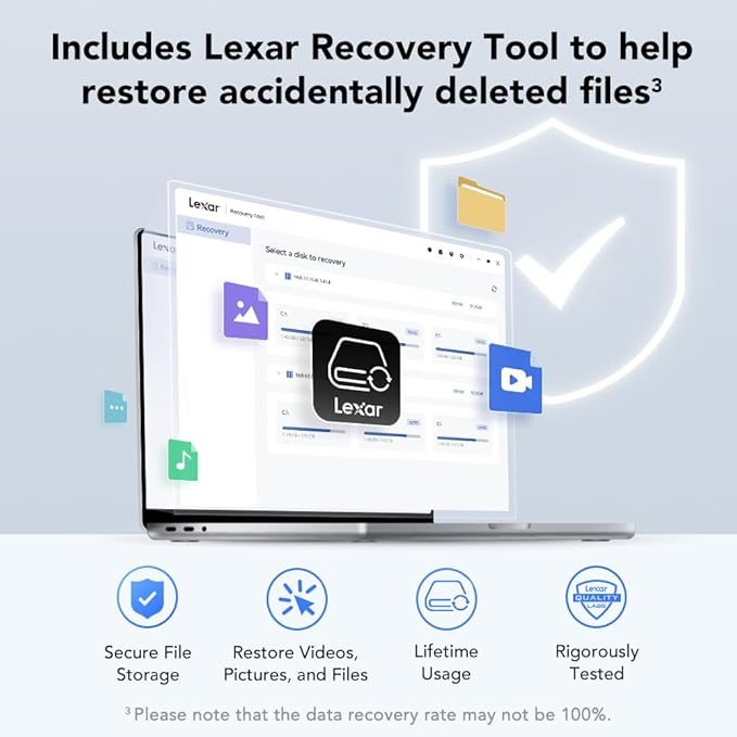 Lexar 2TB ES3 External SSD, Storage Expansion, Compatible w/USB-C Smartphones - Image 7