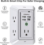 3-Sided Outlet Extender with Night Light - Image 2
