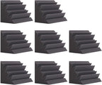 8 Pack - Bass Traps Acoustic Foam Corner, High Density and Fire-Proof Bass by SODOCT