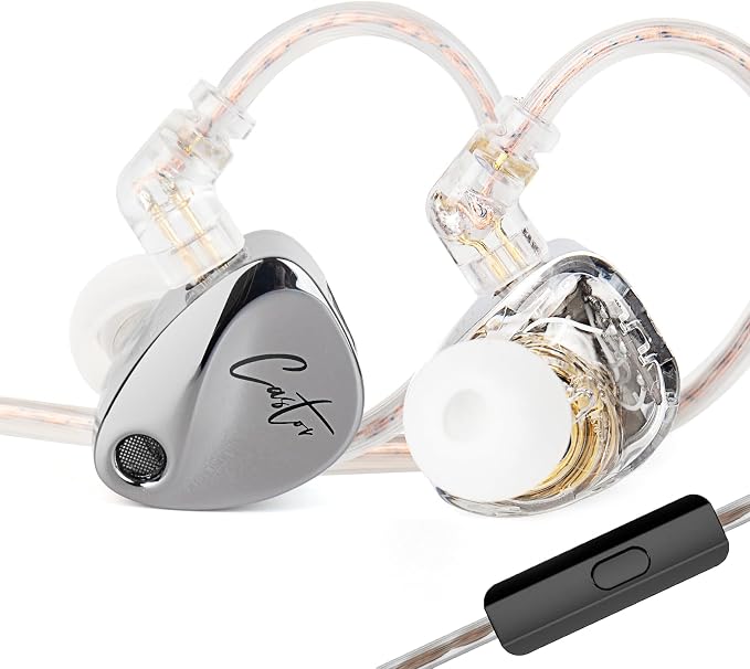 KZ Castor in Ear Monitor Headphones, Dual-Dynamic Driver Wired Gaming Earphones by KEEPHiFi