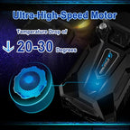 Laptop Cooler - with Vacuum Fan，Gaming Laptop Fan with Display ，4000 RPM - - Image 2