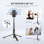 NEEWER 57.9" Selfie Stick Tripod Compatible - Image 3