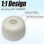 Memory Foam Tips for Sony WF-1000XM5 Replacement Tips for WF-1000XM5 WF-1000XM4 - Image 3