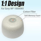 Memory Foam Earbuds Tips for Sony WF-1000XM5, 3 Pairs Extra Small - Image 3
