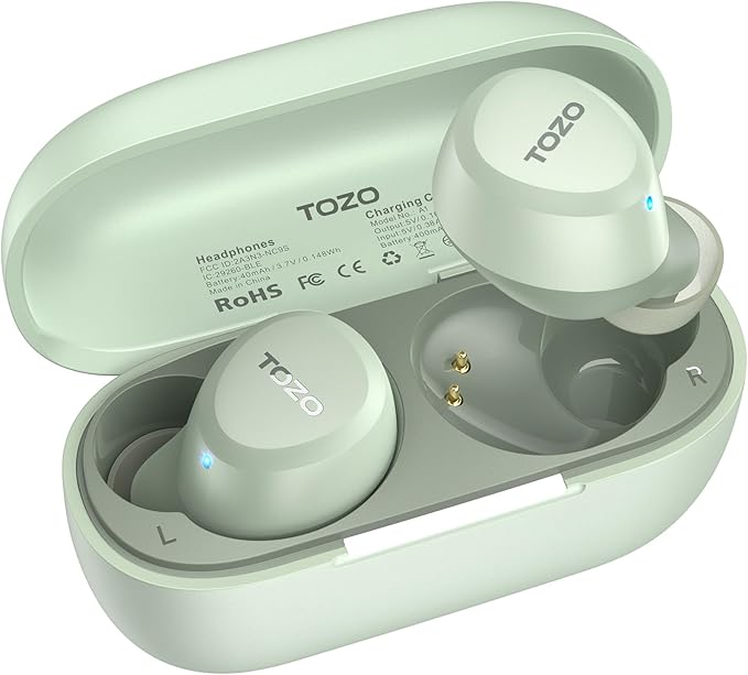 TOZO A1 Wireless Earbuds Bluetooth 5.3 Light Weight in Ear IPX5 Waterproof by TOZO