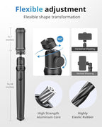 UBeesize Camera Tripod with Remote, Flexible Tripod Stand with Phone Holder and - Image 3