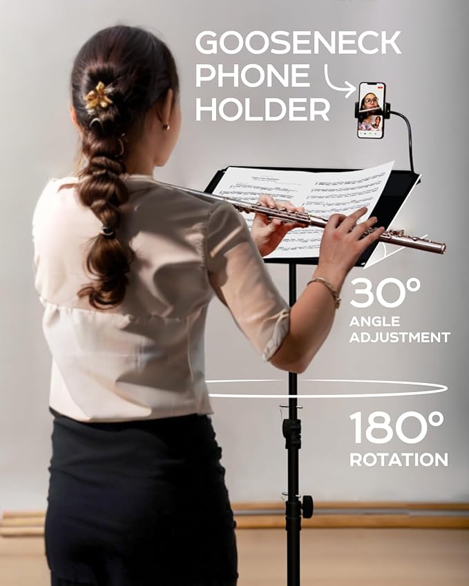 Projector Tripod Stand, Height Adjustable 27" to 62" & Floor Projector Stand - Image 6