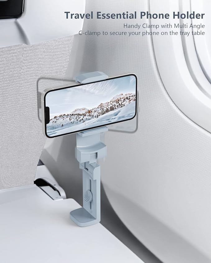 MiiKARE Airplane Travel Essentials Phone Holder, Universal Handsfree Phone Mount - Image 5