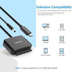 WAVLINK SATA to USB Type-C Hard Drive Cable, 5Gbps USB C to Sata Cable Support - Image 3
