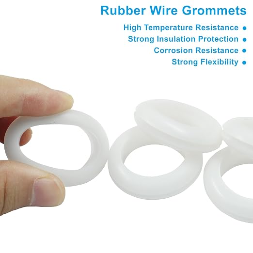 12 Pcs Rubber Grommets, 0.98" Inside Diameter 1" Drill Hole Rubber Wire - Image 3