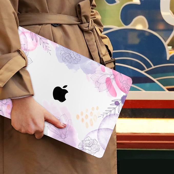 Mektron for MacBook Air 13 Case A1466/A1369, Snap-on Plastic Hard Shell Cover - Image 8