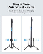 SODI Vertical Laptop Stand for Desk, Aluminum Laptop Holder Compatible - Image 3