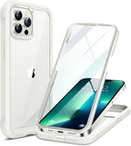 Miracase Glass Case for iPhone 13 Pro Max 6.7 inch, Upgrade Full-Body Clear by Miracase