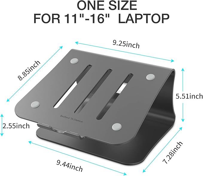 Laptop Stand Aluminum Cooling Computer Stand Holder - Image 2