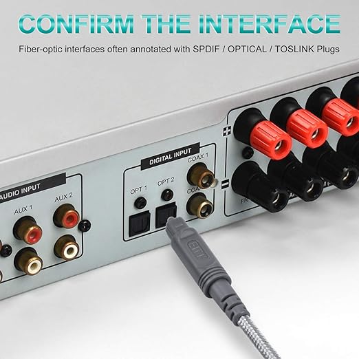 EMK Digital Optical Audio Cable Fiber Optical Toslink Cable SPDIF Audio Cable - Image 6