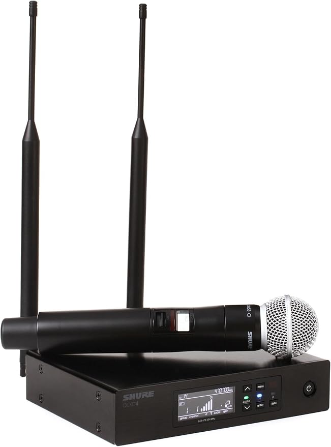 Shure QLX-D Digital Wireless System – QLXD24/SM58 Handheld Mic & QLXD4 Receiver by Shure