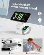 iWALK 3-in-1 Magnetic Wireless Charging Stand, 15W Foldable Charger Station - Image 5