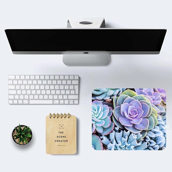 Succulents Mouse Mat, Waterproof Mouse Pad Non-Slip Rubber Base - Image 6