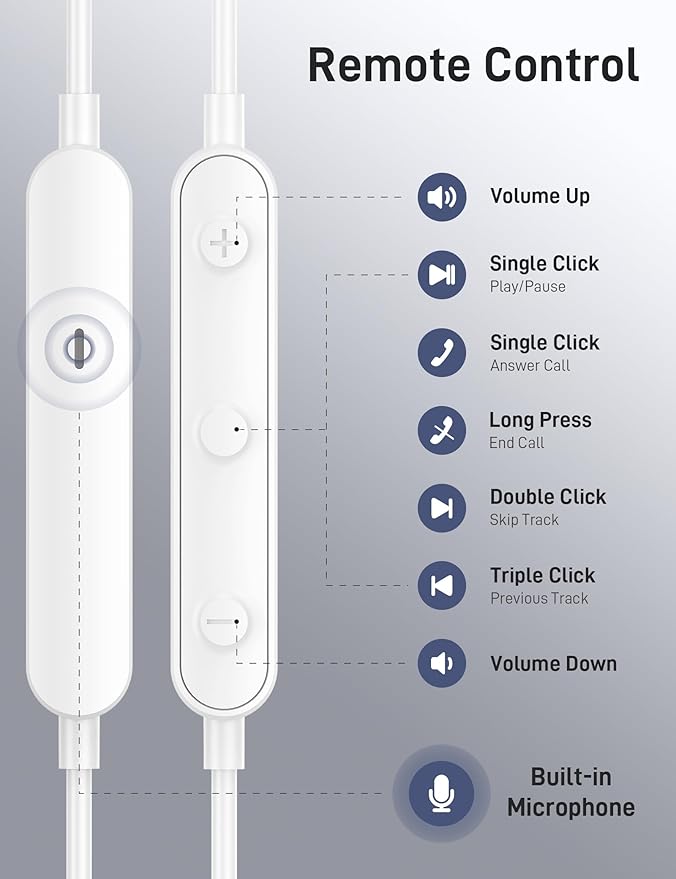 iMangoo for Apple MFi-Certified Headphones for Lightning Wired Earbuds Magnetic - Image 7
