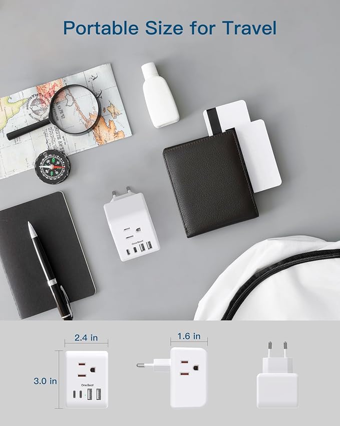 2 Pack Israel Power Adapter, One Beat Israel Travel Plug Adapter - Image 5